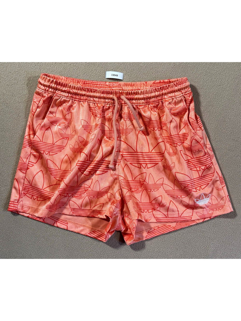 adidas Girls Athletic Drawstring Shorts Elastic Waist Pockets Sz 10